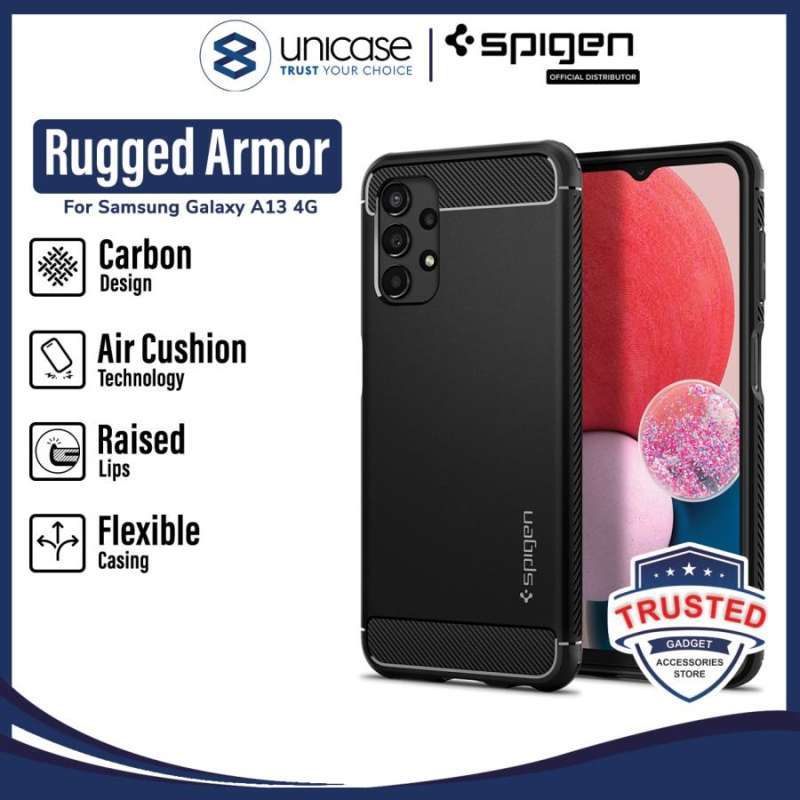 Case Samsung Galaxy A13 4G / 5G Spigen Rugged Armor Slim Carbon Casing
