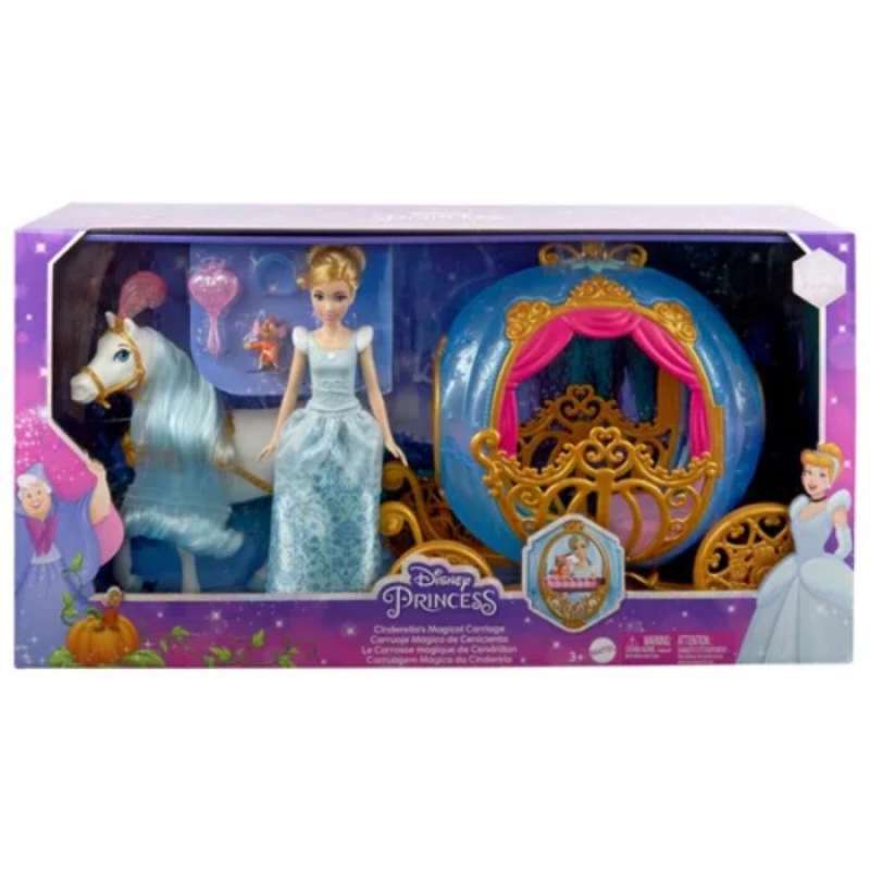 Jual Boneka Barbie Disney Princess Kereta Ajaib Cinderella Magical ...