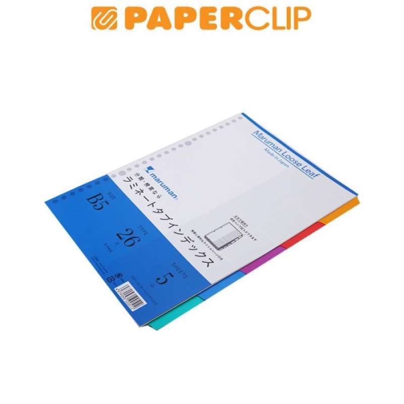 (まとめ) マルマン ラミネートタブインデックスA4 30穴 8色8山 LT4008 1組 (×50) たのめーるマルマン クリアポケット専用 ラミネートタブインデックス