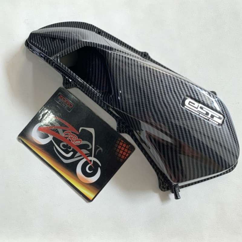 Jual Cover Tutup Filter Vario 160 / Adv 160/ Pcx 160 Carbon Import Zoro