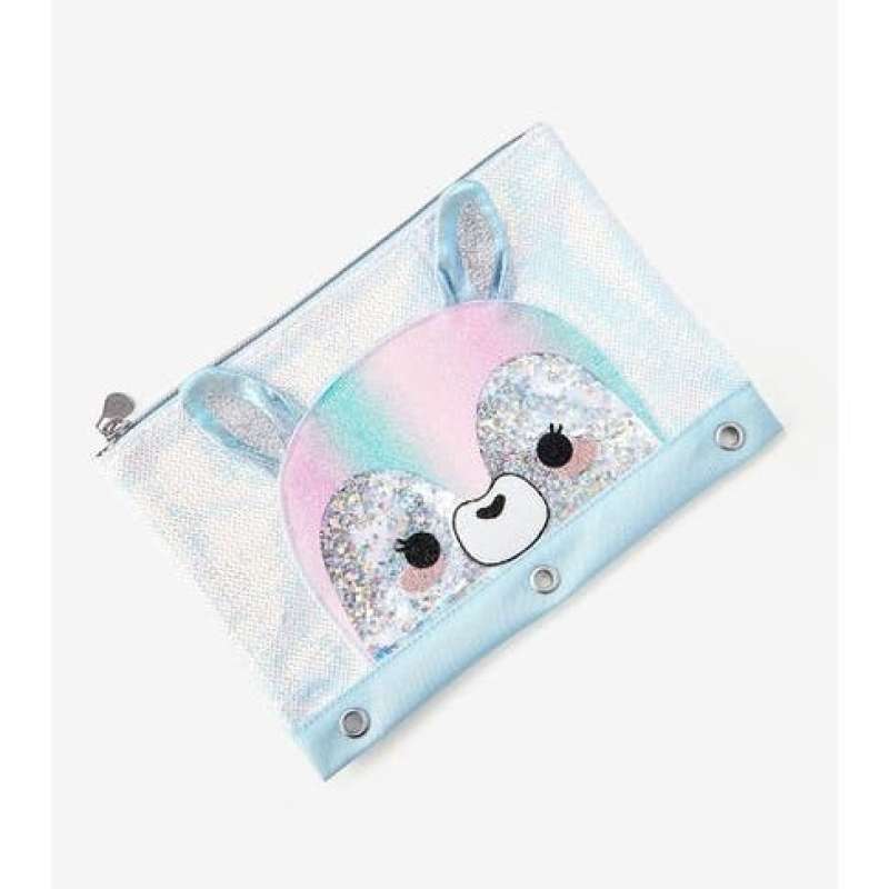 Justice Flip Sequin Fuzzy Pastel Initial A Pillow