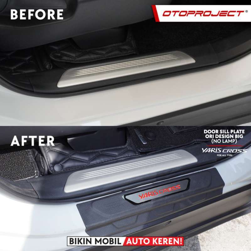 Jual Otoproject Door Sill Plate Yaris Cross N/lamp Ori Design Big Di