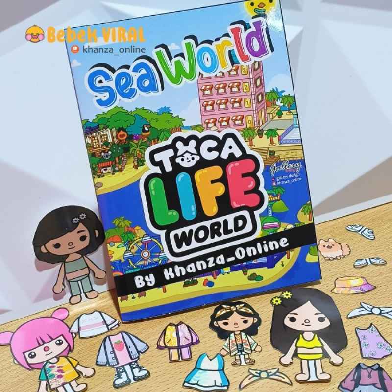 Promo Toca Boca Sea Word Paper Doll Mainan Edukatif Anak - Siap Main ...