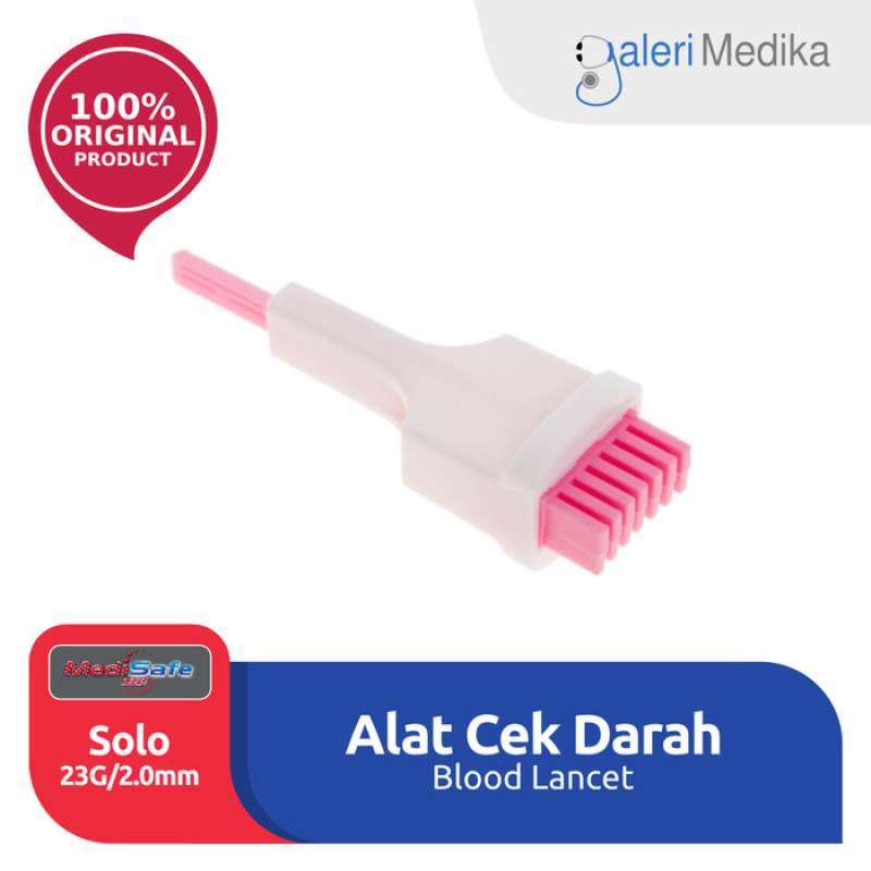 Promo Lancet Medisafe Solo 23g/2.0mm Alat Cek Darah Diskon 23% Di ...
