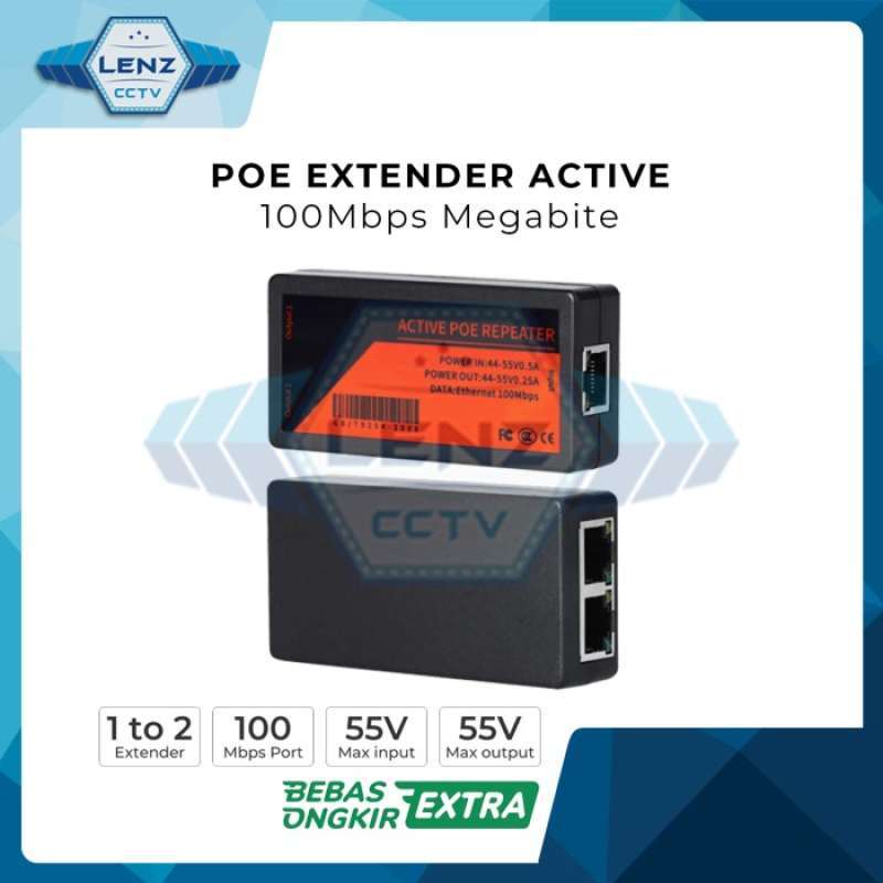 Promo Poe Extender / Poe Active Splitter / Poe Splitter 1 To 2 Port ...