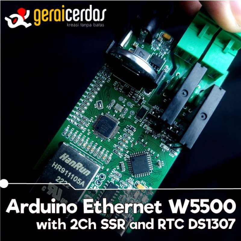 Promo Ethernet Arduino Controller 2 Channel Ssr Atmega328p W5500 Ds1307 ...