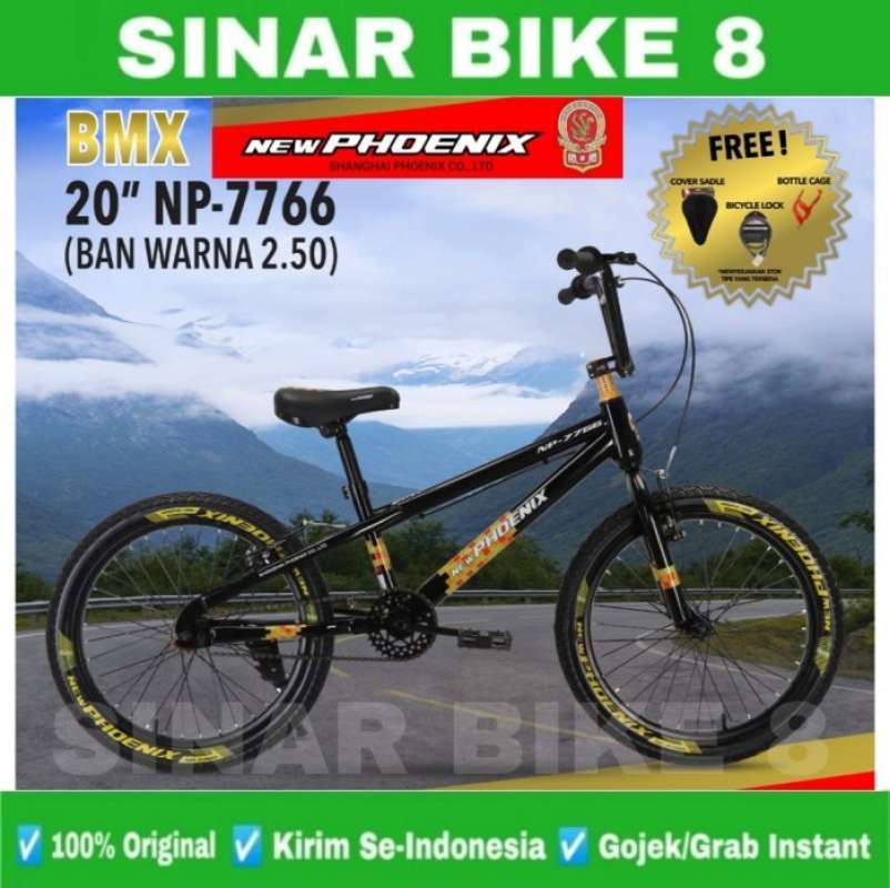 SEPEDA ANAK LAKI BMX PHOENIX 7766 20 INCH BAN 2.50 WARNA