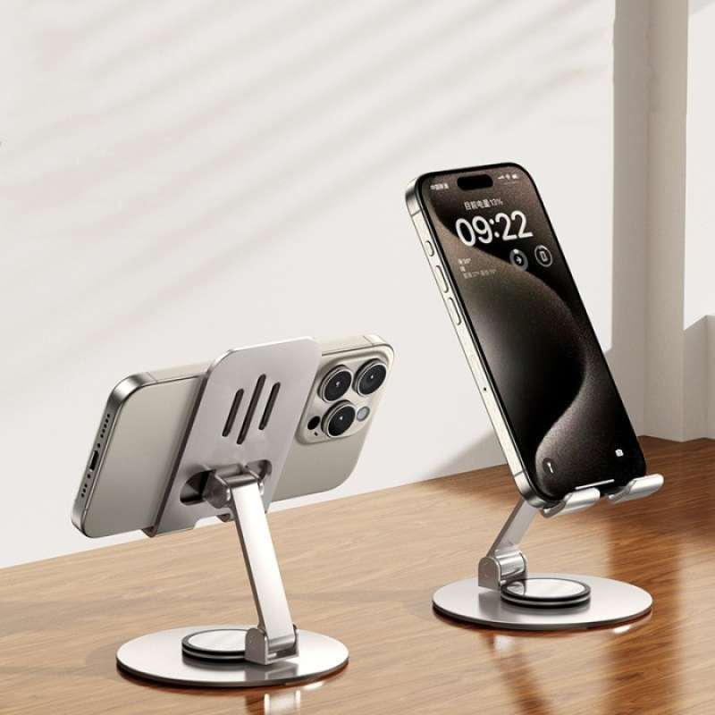 Jual Goojodoq 360 Rotating Metallic Folding Phone Holder For iPhone