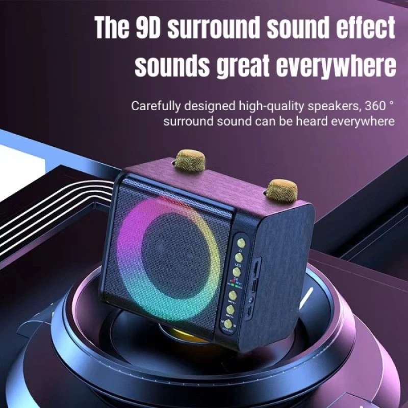 Promo Zola Speaker Microphone Karaoke Set 2 Mic Bluetooth Portable Full ...
