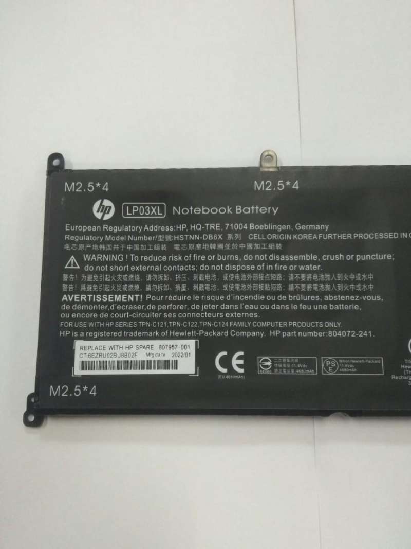 Bateria Lp03xl Para Hp Envy M6 Series Envy 14-j 15-ae Series - Negro | Cuotas sin interés
