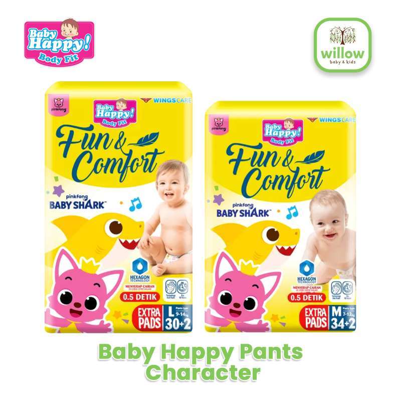 Jual Diaper Bayi Baby Happy Pants Character M 34 2 Di Seller Willow Baby Shop Official Store Willow Baby Shop Kota Surabaya Blibli