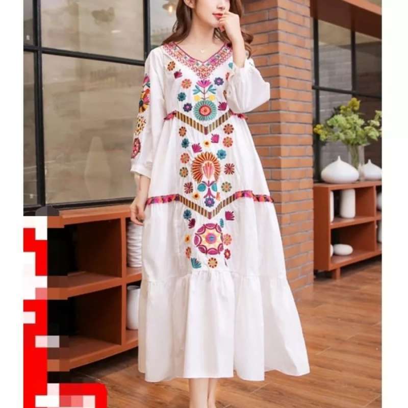Jual Maxi Dress Bohemian Look Beach Party Picnic Baju Wanita Di Seller Zati Shop Cengkareng Timur Kota Jakarta Barat Blibli