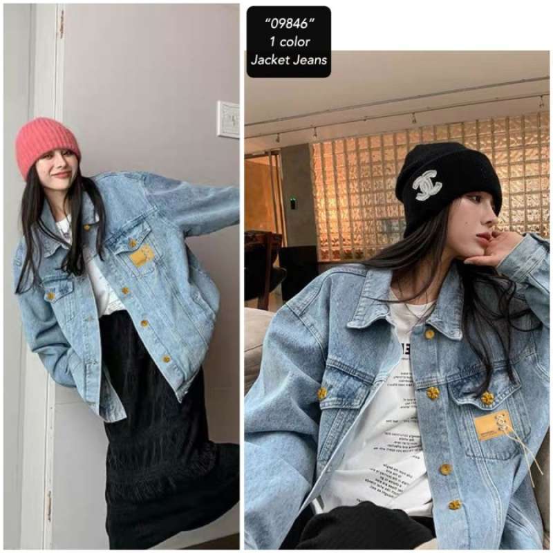 Jaket jeans balenciaga deals