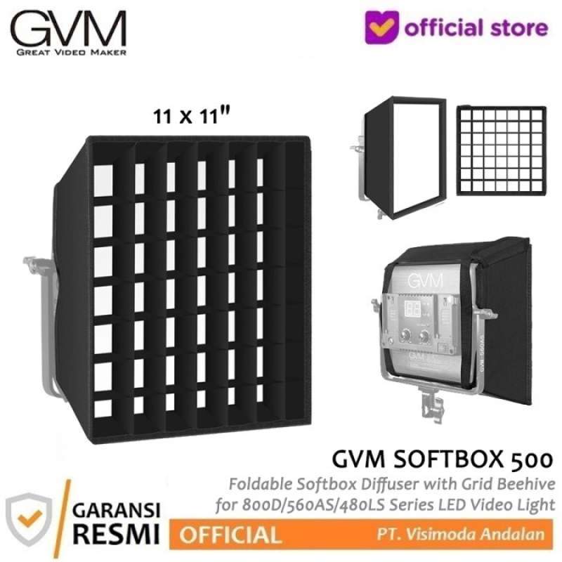 Promo Gvm Softbox 500 Foldable Softbox Diffuser With Grid Beehive ...
