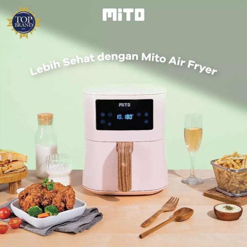 Promo Digital Air Fryer Mito Original Garansi Resmi - Putih Diskon 23%