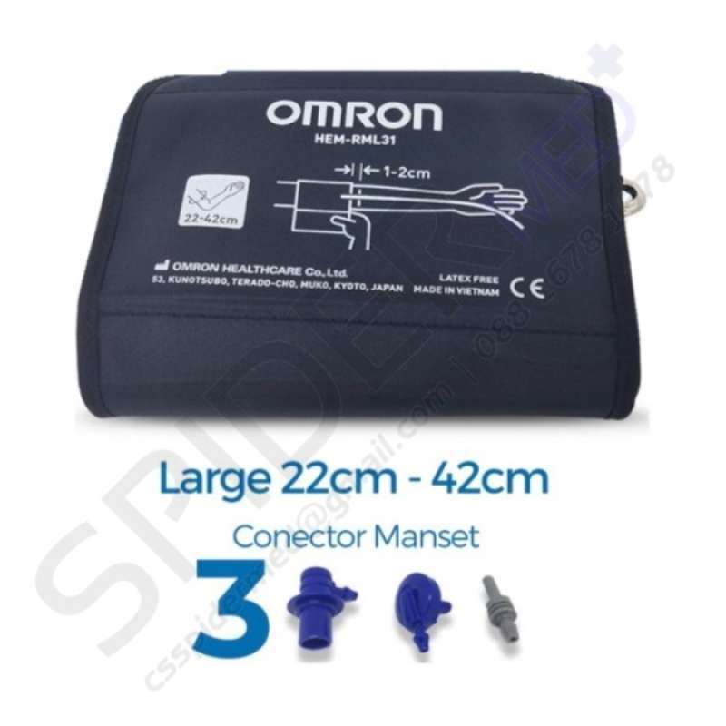 Promo Manset Omron Hem-cl24 (large) / Cuff Tensimeter Digital Omron ...