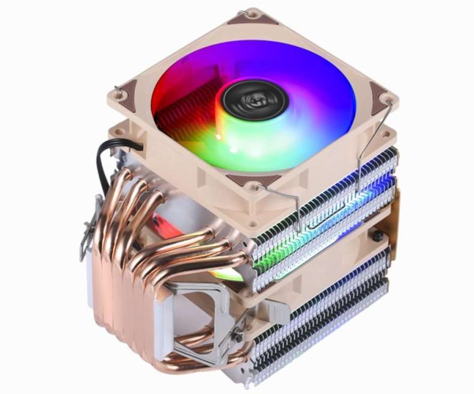 Jual Xuanfeng Xf962 Cpu / Pc Cooler Rgb 90mm Dual Fan - 6 Heat Pipes ...