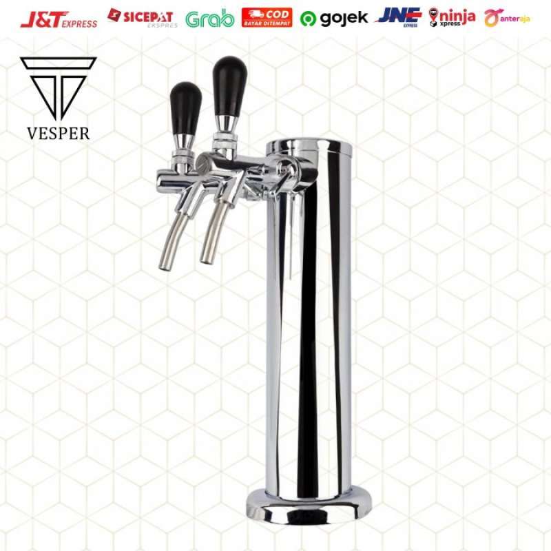 Promo Termurah Beer Tower Double Tap With Flow Control / Kran Kegerator