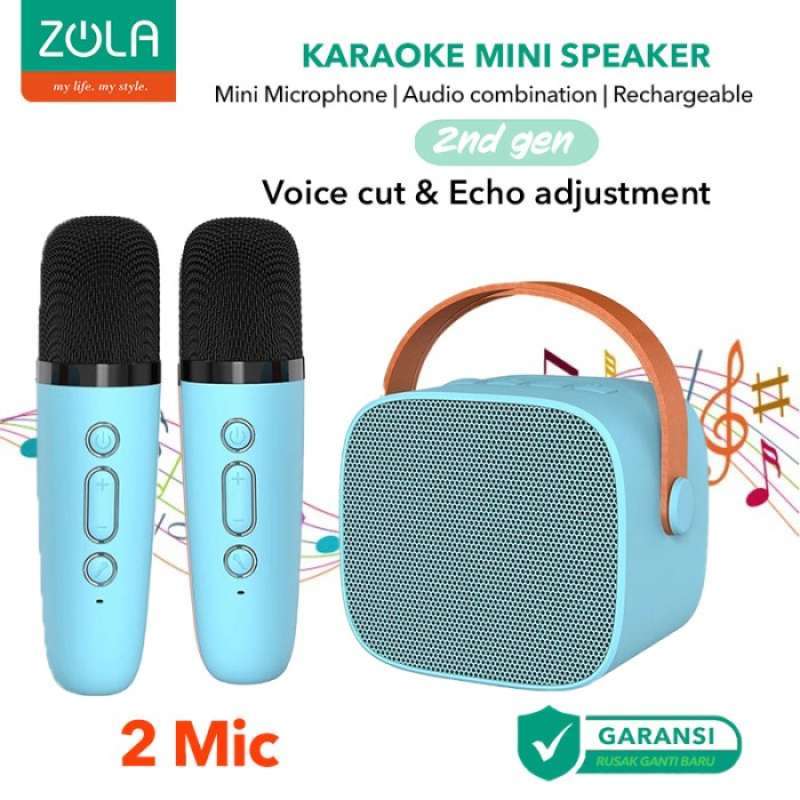 Jual Zola Speaker Microphone Karaoke Set Bluetooth Mini Full Bass ...