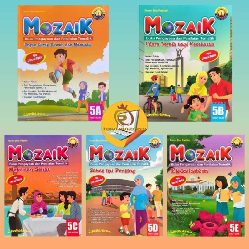 Promo Ori Mozaik 5a 5b 5c 5d 5e Kelas 5 Sd K13 Revisi Yudhistira Diskon ...