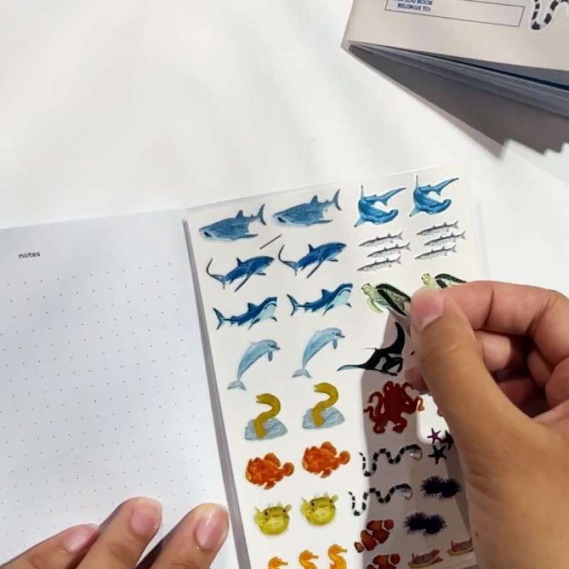 Jual Diving Log Book (with Sea Creatures Stickers Add On) - Sticker ...