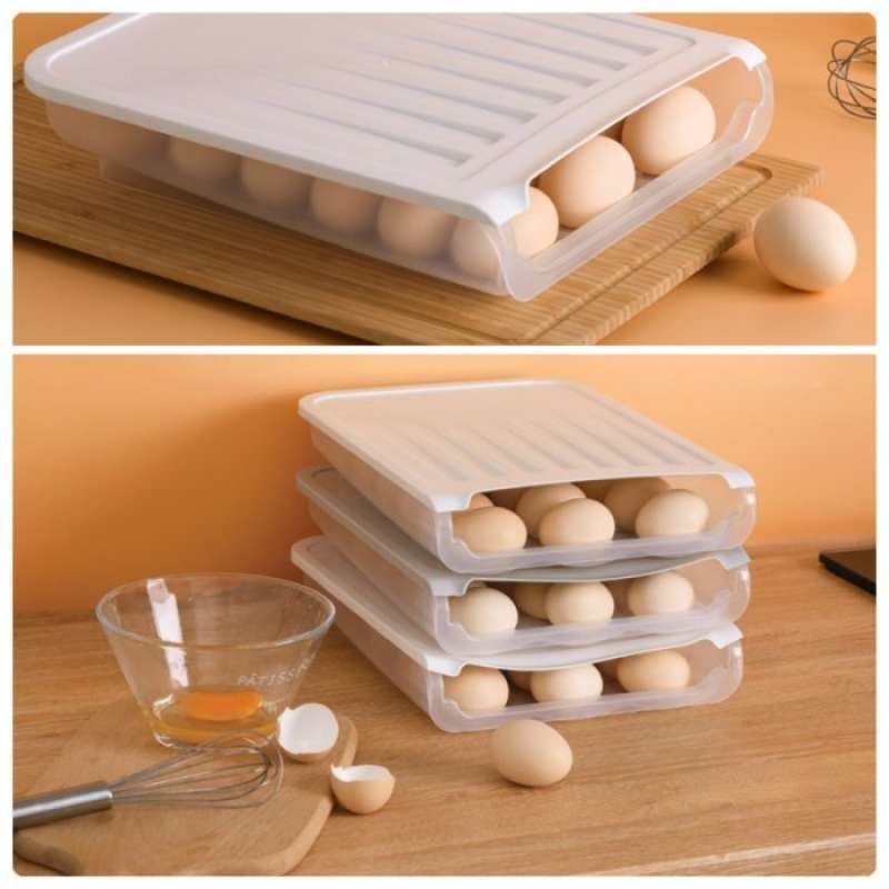 Promo Rak Telur Kotak Telur Egg Box Laci Tempat Penyimpanan Telor 18 ...