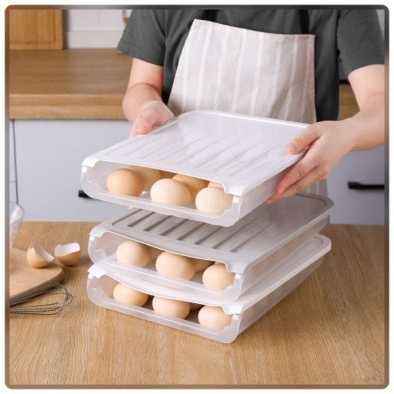Promo Rak Telur Kotak Telur Egg Box Laci Tempat Penyimpanan Telor 18 ...