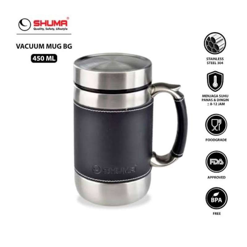Jual Shuma Vacuum Mug Gelas Vakum 450 Ml Stainless Gagang Lapis