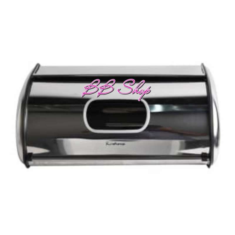 Promo Wadah Saji Tempat Roti Kue Stainless 43x27 Cm Krishome Bread Box ...