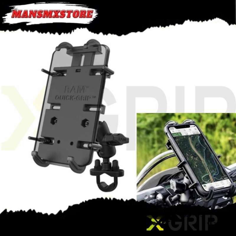 Permanent Car Van Truck Dashboard - Console Fleet Mount & Quick Grip XL Holder for iPhone 13 Pro Max (sku 58927)