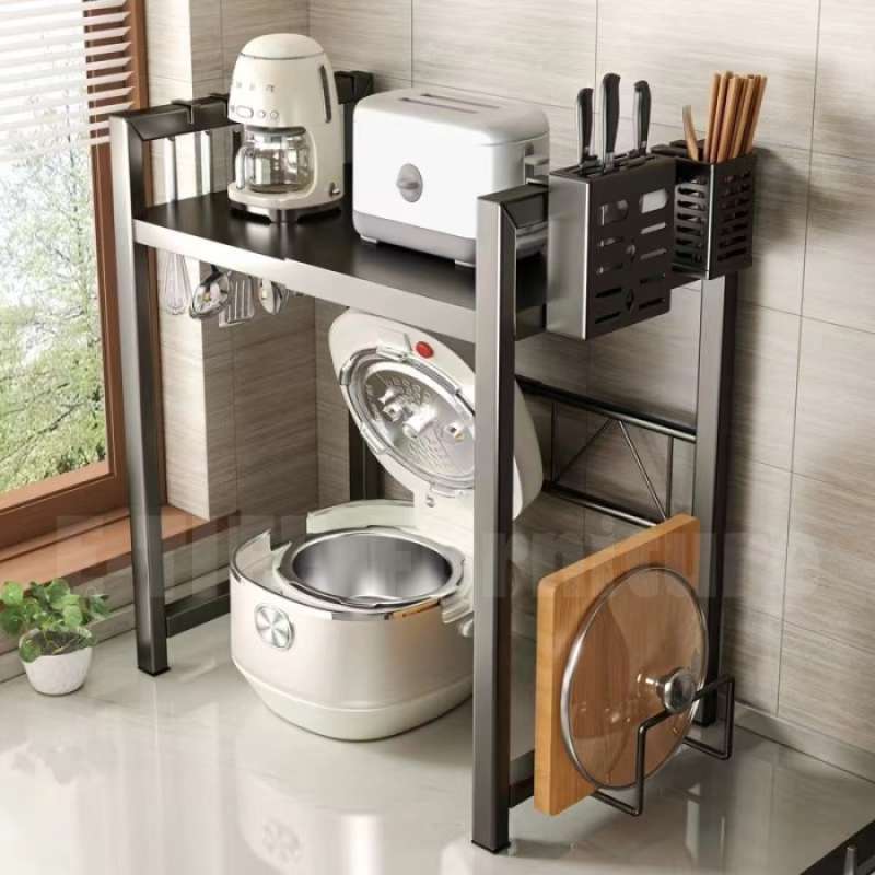 Display Rice Cooker Di Rak Jual E-tife Rak Microwave Oven Rak Rice Cooker Rak Serbaguna Dapur Rak ...