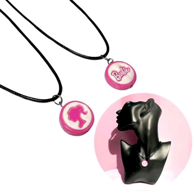 Lumina Barbie Rope Necklace Kalung Tali Liontin Karakter Barbie Lucu Baby  Choker Clay Resin Fashion