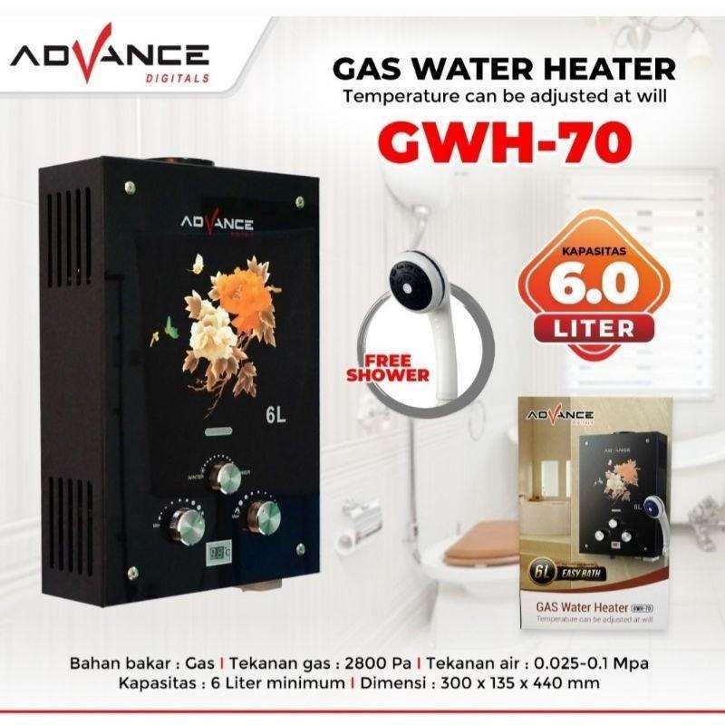 ADVANCE WATER HEATER GAS KAPASITAS LITER GWH-70