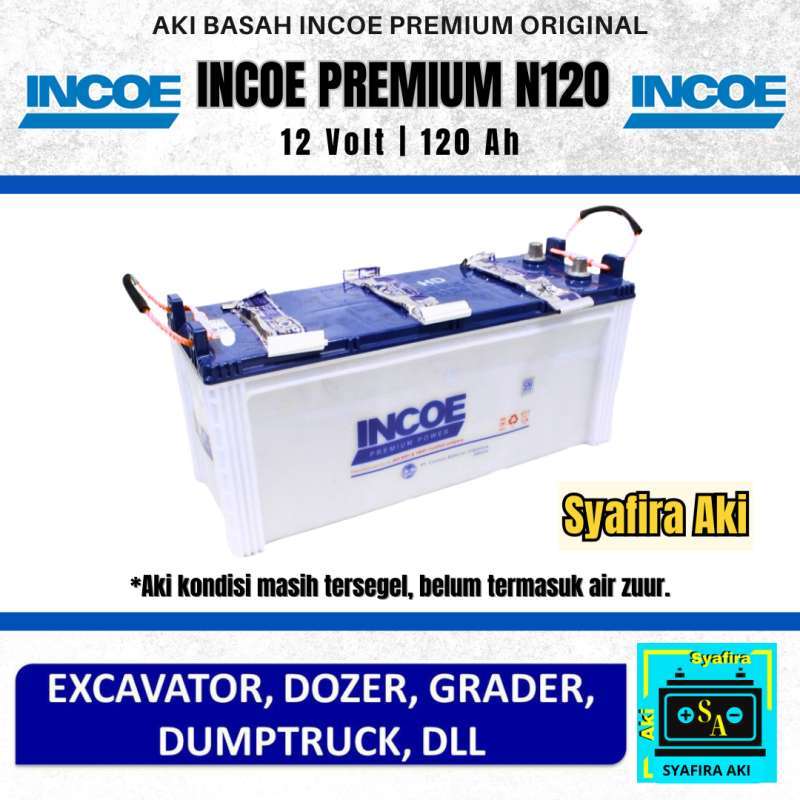 Jual Battery Aki Incoe Premium N120 12v 120ah Original Astra Bergaransi ...