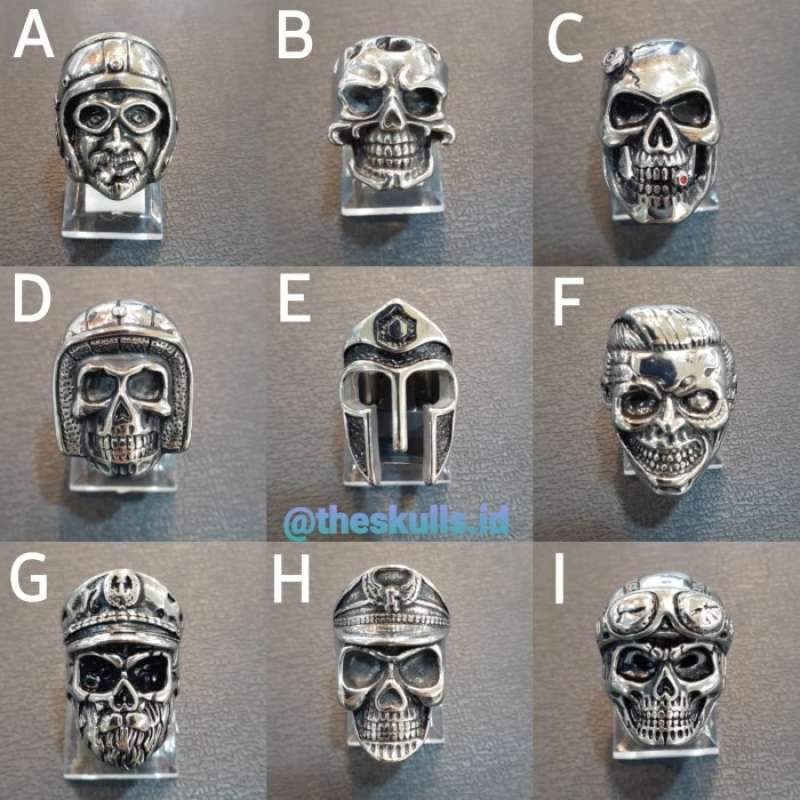 Jual Cincin Skullring 🏷️ Model Premium Original Terbaru Jual Cincin Skullring 🏷️ Model Premium Original Terbaru