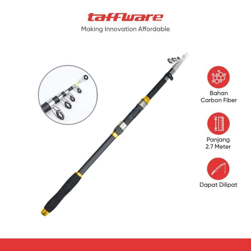 Promo Taffsport Joran Pancing Antena Portable Telescopic Fishing Rod Pole  Carbon Fiber 2.7m - C562l - Black Diskon 36% Di Seller Taffware Flagship  Store - Kedoya Selatan, Kota Jakarta Barat | Blibli
