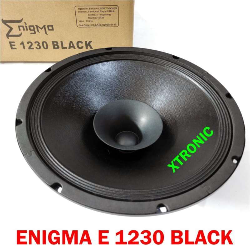 Promo Speaker Enigma 1230 Black Full Range E 1230 1230black Model