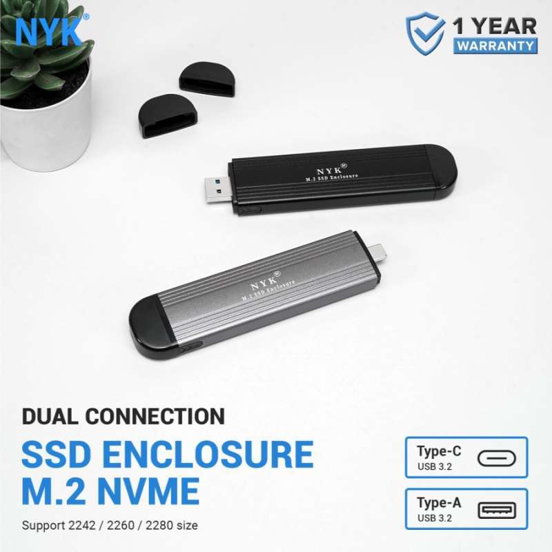 Nyk Nvme Usb3 Jual Nyk S5 Case Ssd M2 Nvme External Dual