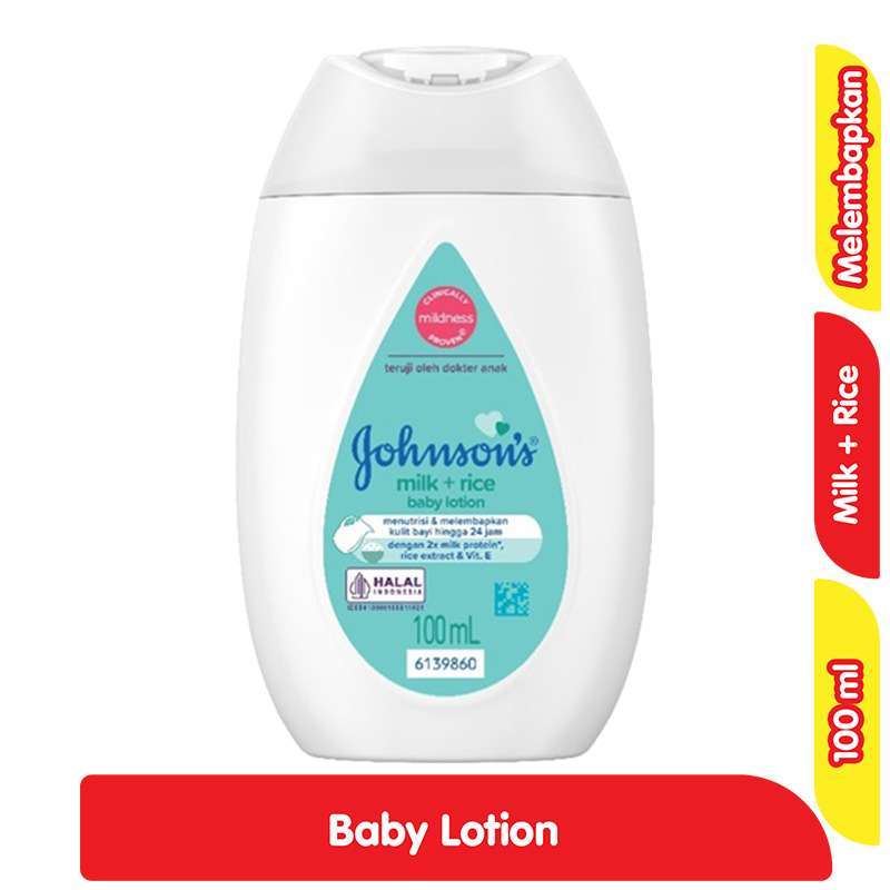 Johnson's Baby Milk Rice Lotion Bayi Anak 100 ml