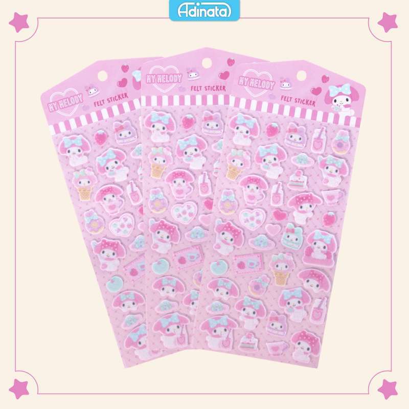 My Melody Felt Stickers 2413-6178 Adinata Sticker