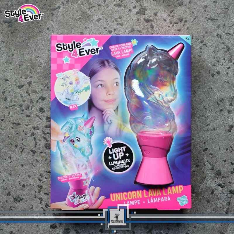 Canal Toys Unicorn Lava Lamp Light Up Mainan DIY Lampu Tidur Anak