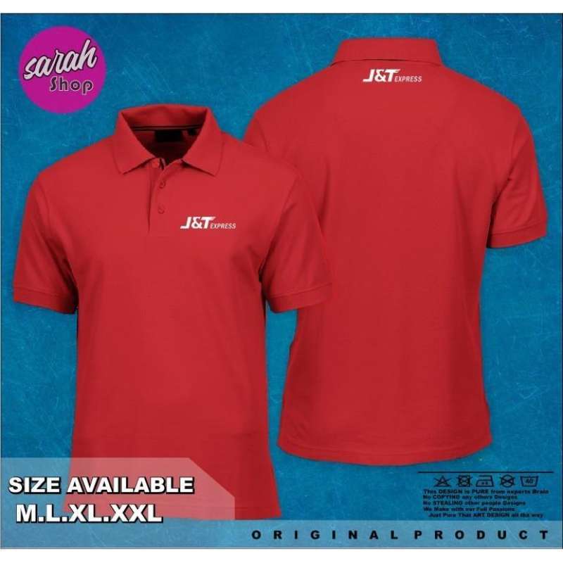 Kaos Polo SHIRT Tshirt Baju Kerah Distro JNT EXPRESS polos custom indonesia  pria wanita keren kata lucu anak dewasa murah