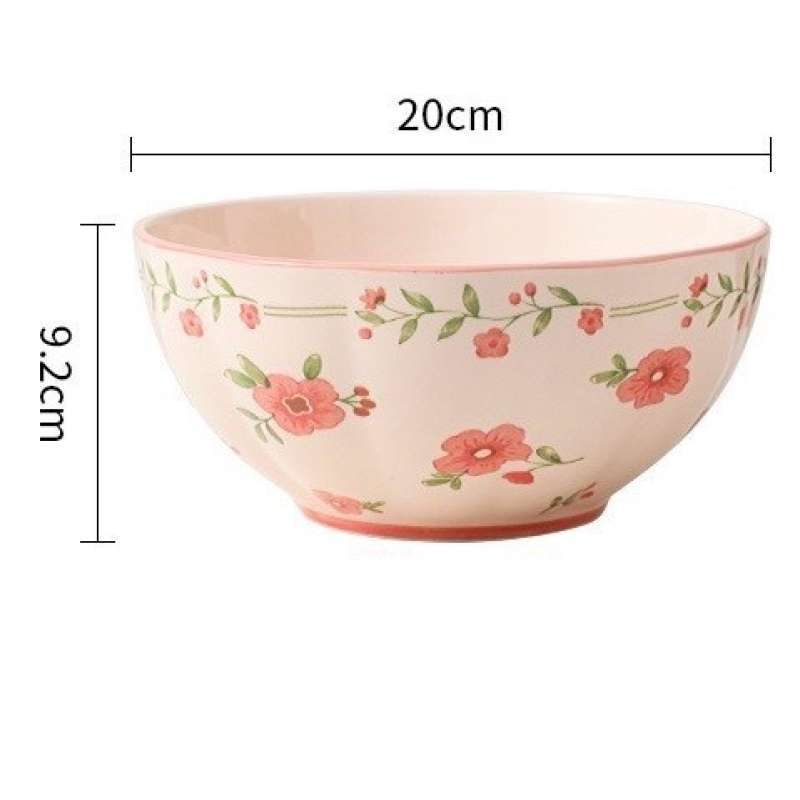 Set Makan Keramik Blossom Pink Jepang