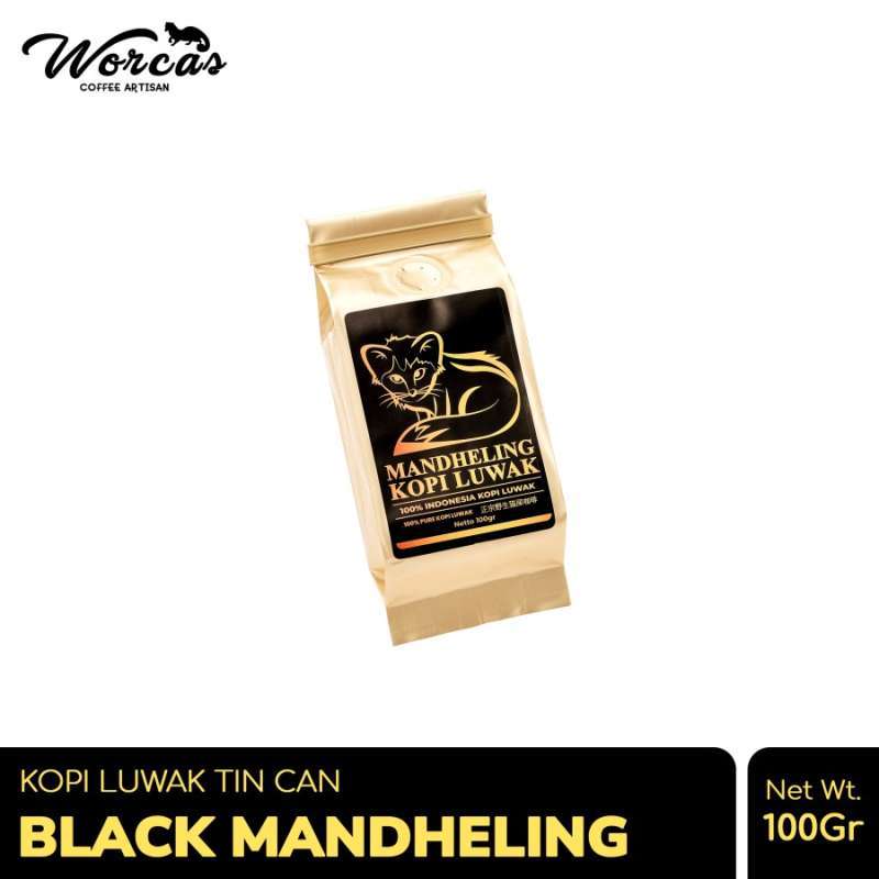 Promo Worcas Kopi Black Mandheling 100gr Tin Can Diskon 22% Di