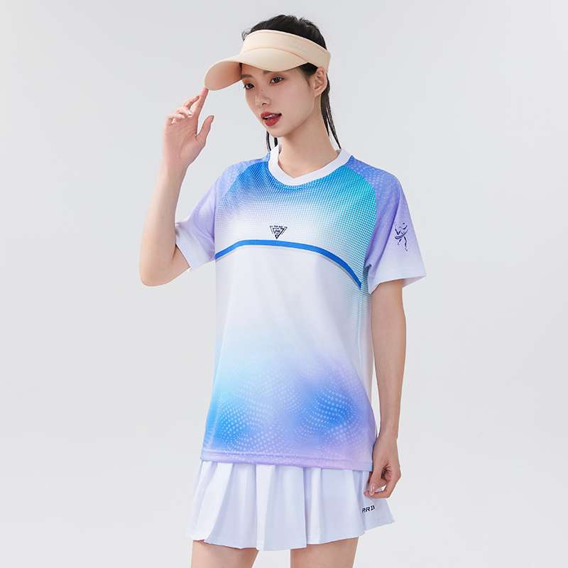 IND Match Point Dot Sports T-Shirt 1684 Kaos Jersey Dry Fit Pria Wanita  Active Wear (Purui/PR) Kaos Olahraga Lari Gym Badminton Tennis Fashion