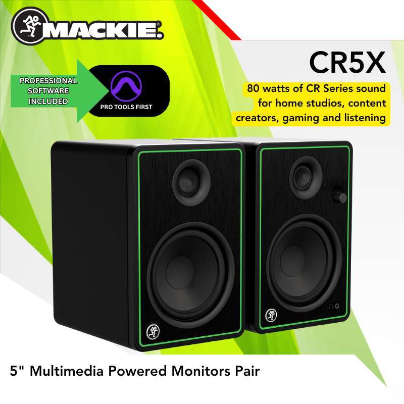 Speaker Aktif Mackie CR5-X CR5 X CR5X Creative Reference inch Multimedia  Powered Monitors Pair
