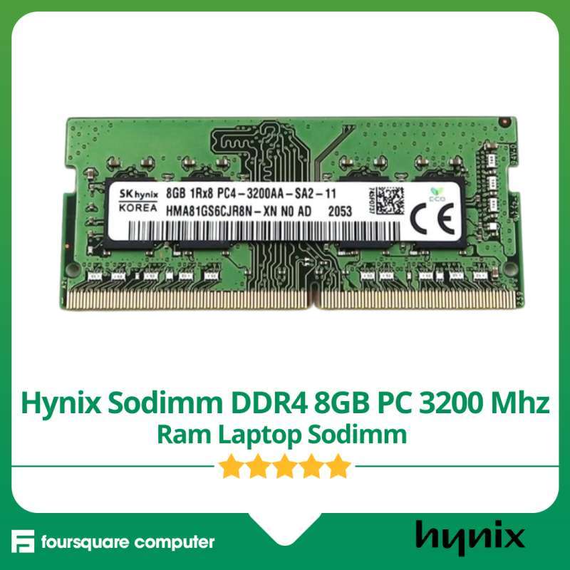 Ddr4 3200mhz Ddr4 8gb Hynix SK HYNIX RAM SODIMM 8GB DDR4 3200MHz - Main Image