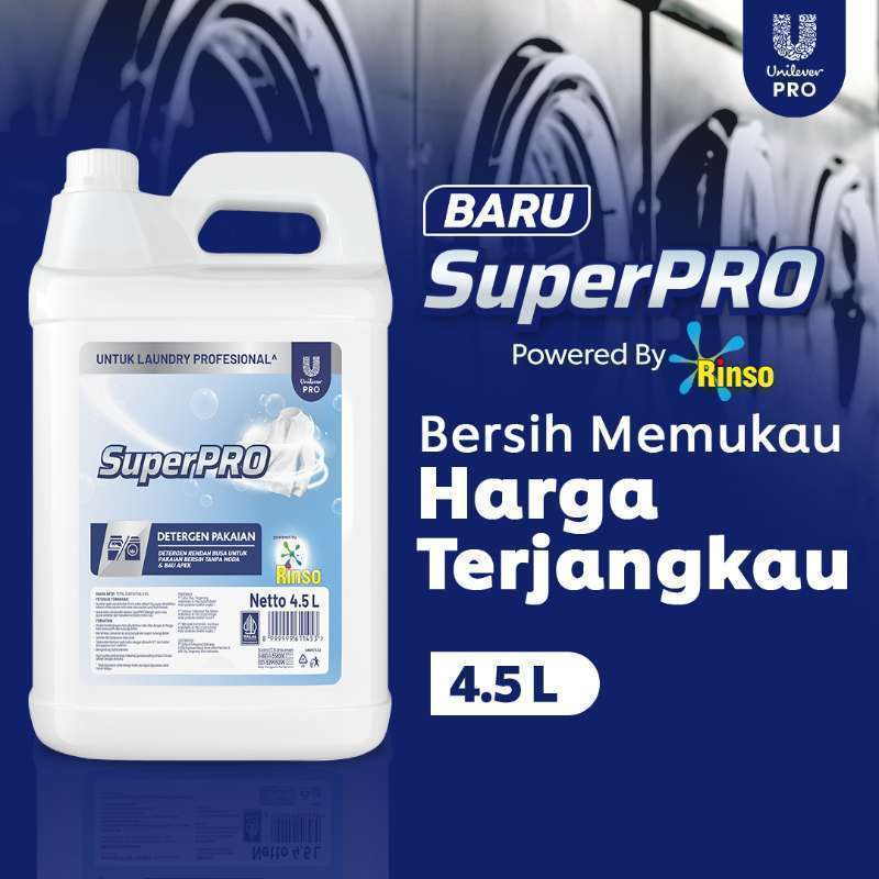 Promo Rinso Superpro Deterjen Matic Cair Jerigen [4.5 L] Diskon 11% Di ...