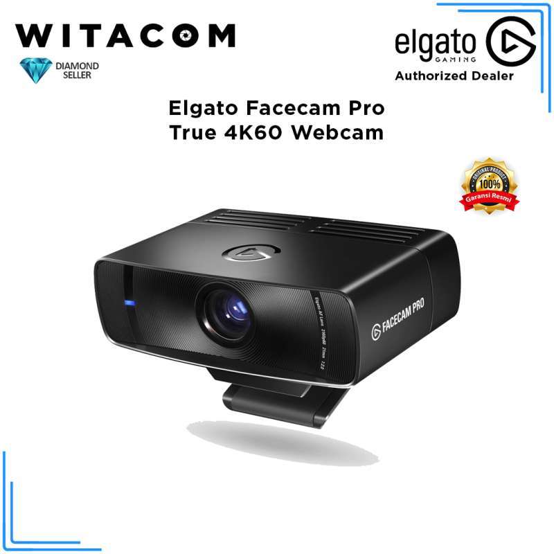 WITACOM Elgato Facecam Pro True 4K60 Streaming Premium Gaming Webcam  Original