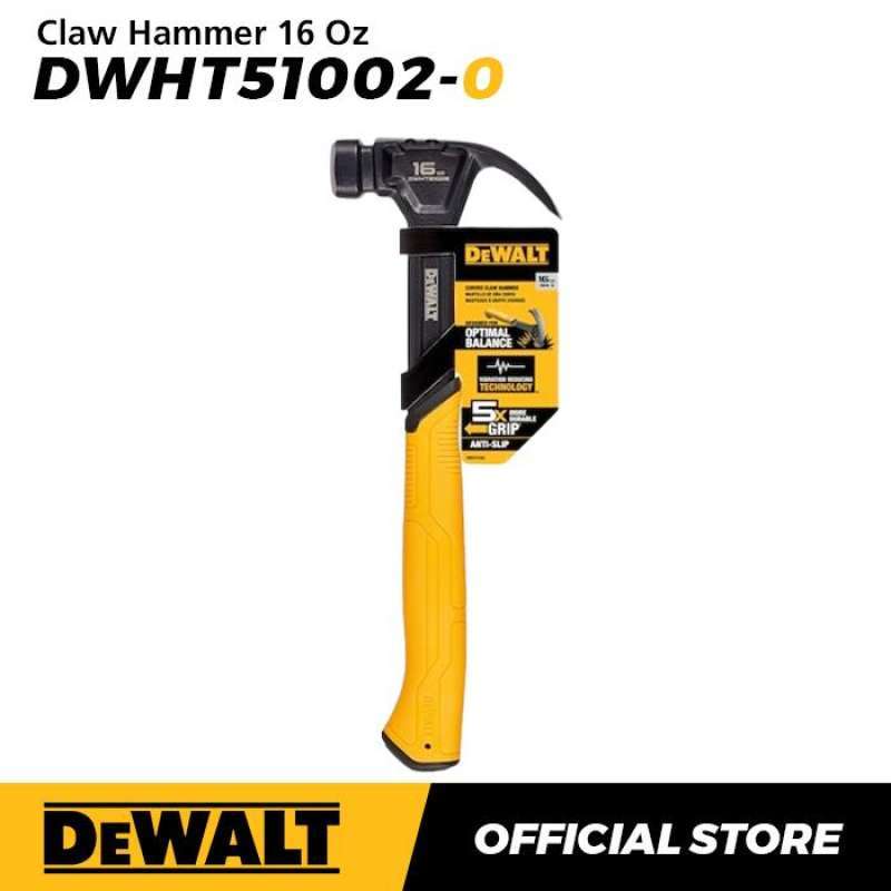 Dewalt Claw Hammer Palu Kambing 16 Oz DWHT51002-0